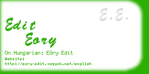 edit eory business card